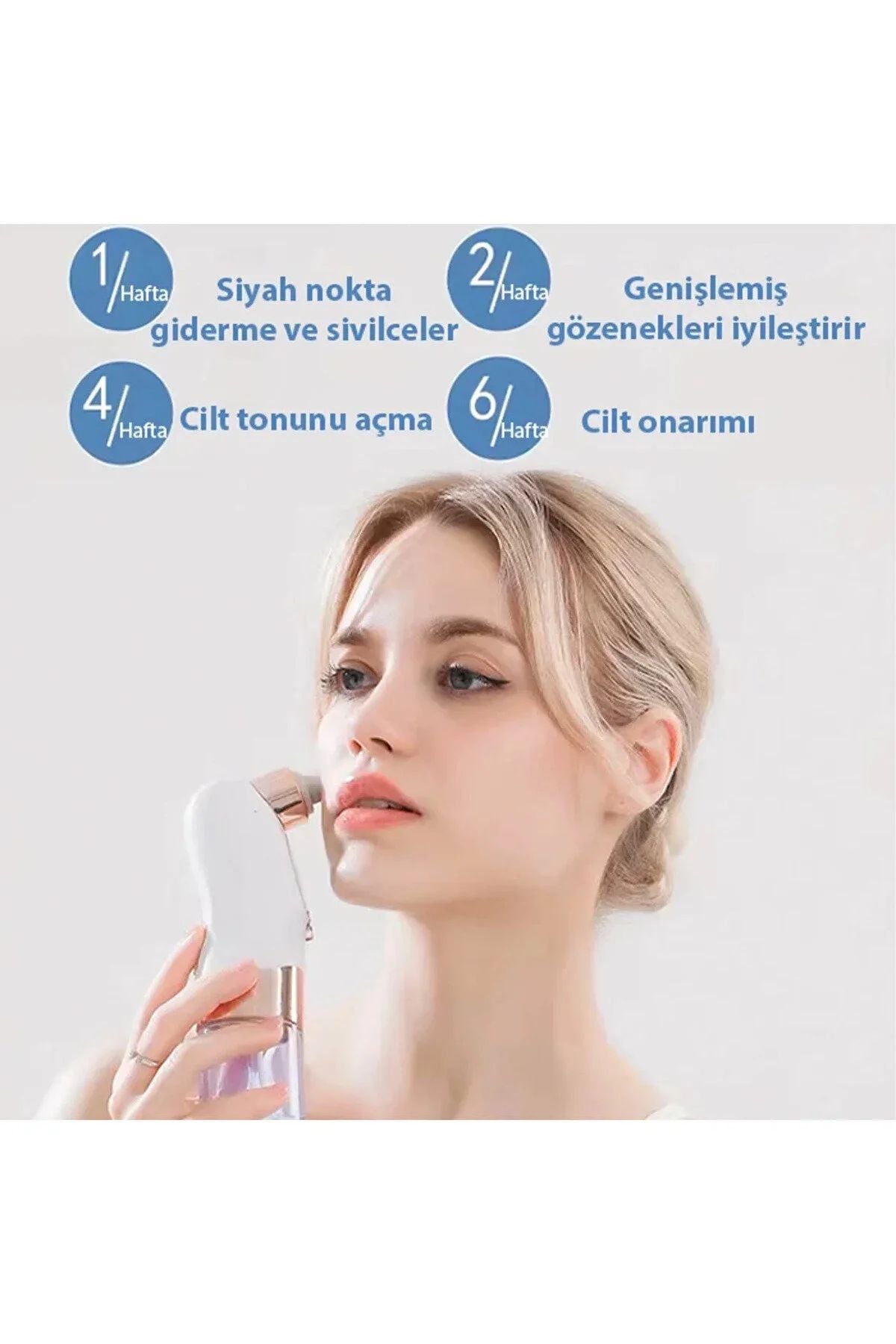 Su Hazneli 5 Başlıklı Siyah Nokta & Gözenek & yağ Temizleme Cihazı